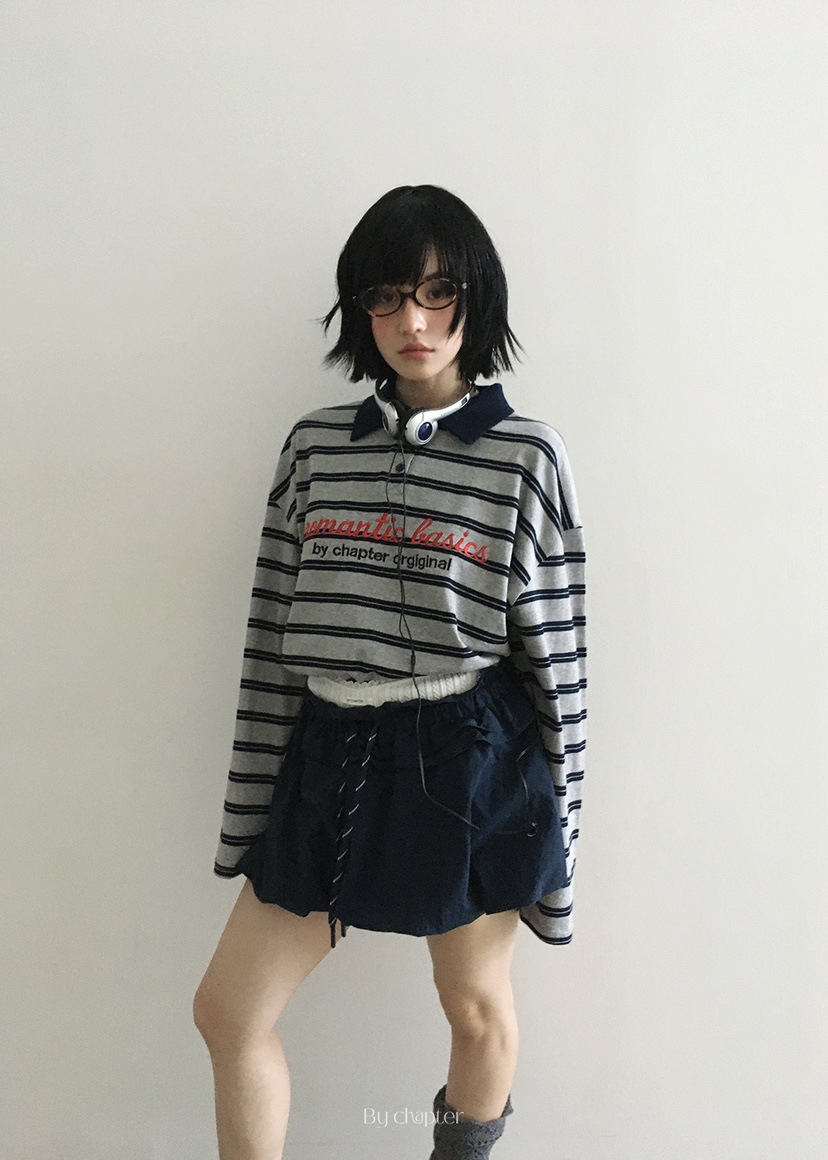 BY CHAPTER東大門㊣代購女士新品時尚職業推薦25秋冬長袖T恤Chapter長袖T恤
