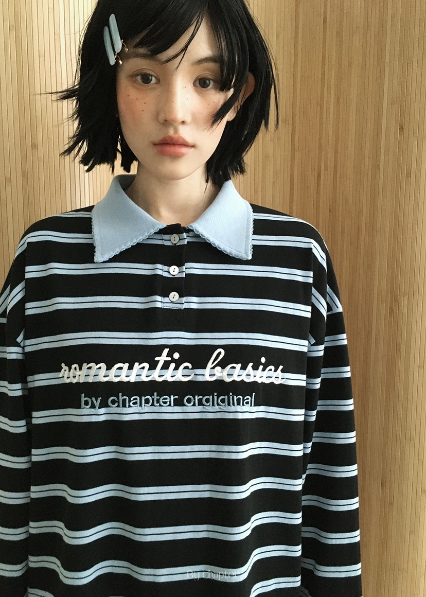 BY CHAPTER東大門㊣代購女士新品時尚職業推薦25秋冬長袖T恤Chapter長袖T恤