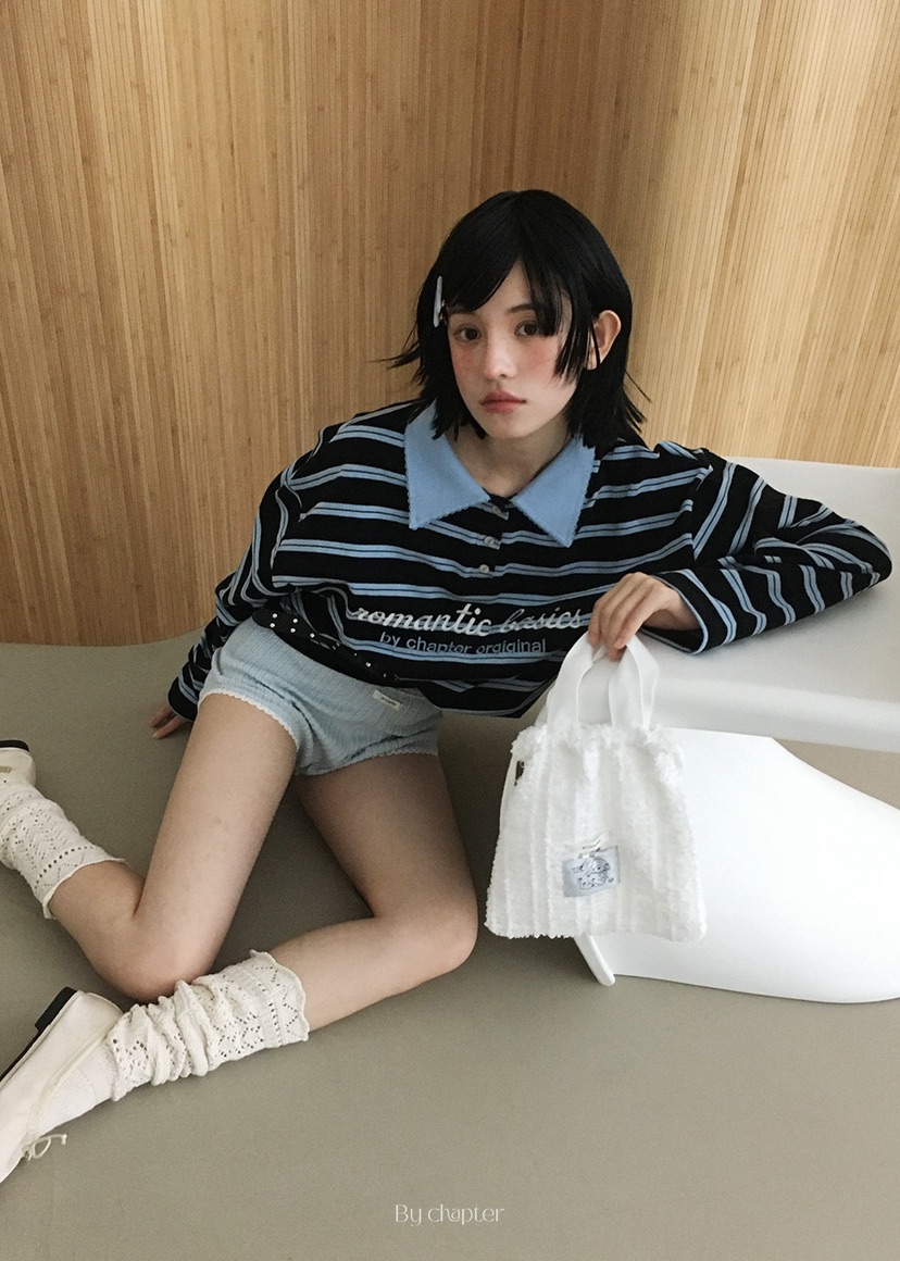 BY CHAPTER東大門㊣代購女士新品時尚職業推薦25秋冬長袖T恤Chapter長袖T恤