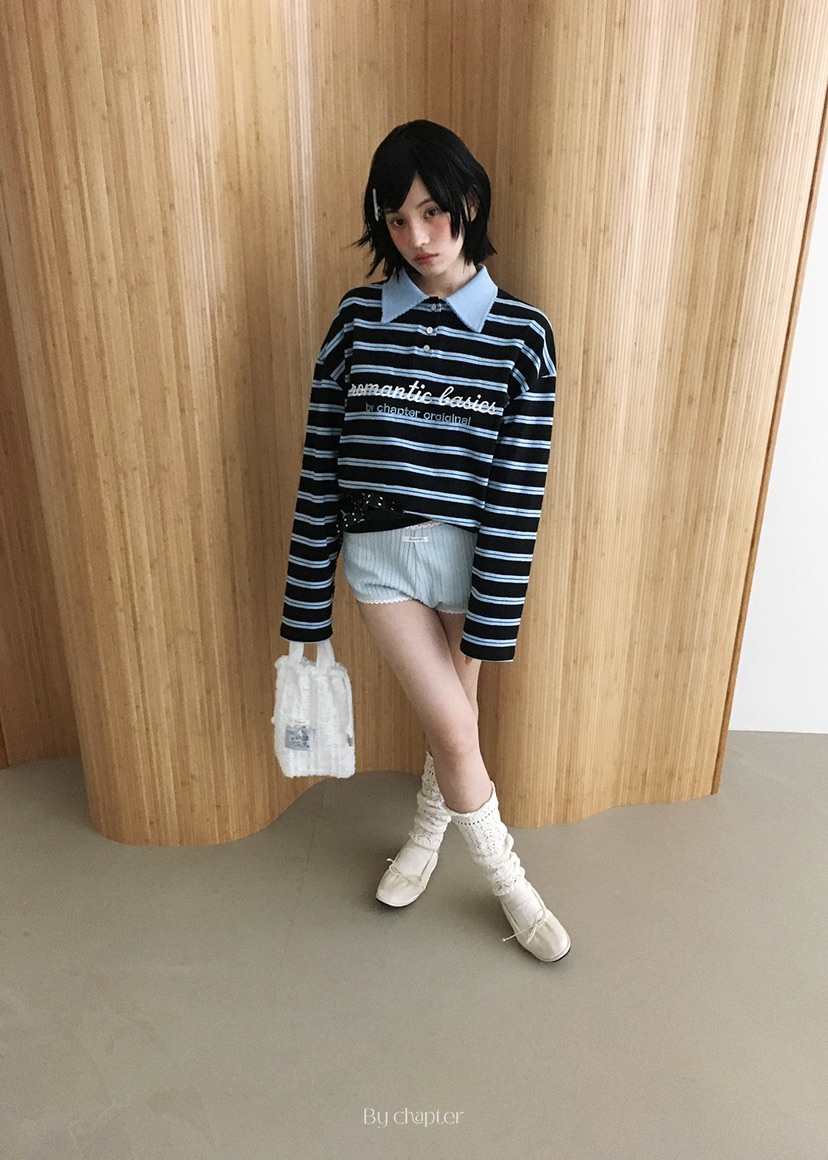 BY CHAPTER東大門㊣代購女士新品時尚職業推薦25秋冬長袖T恤Chapter長袖T恤