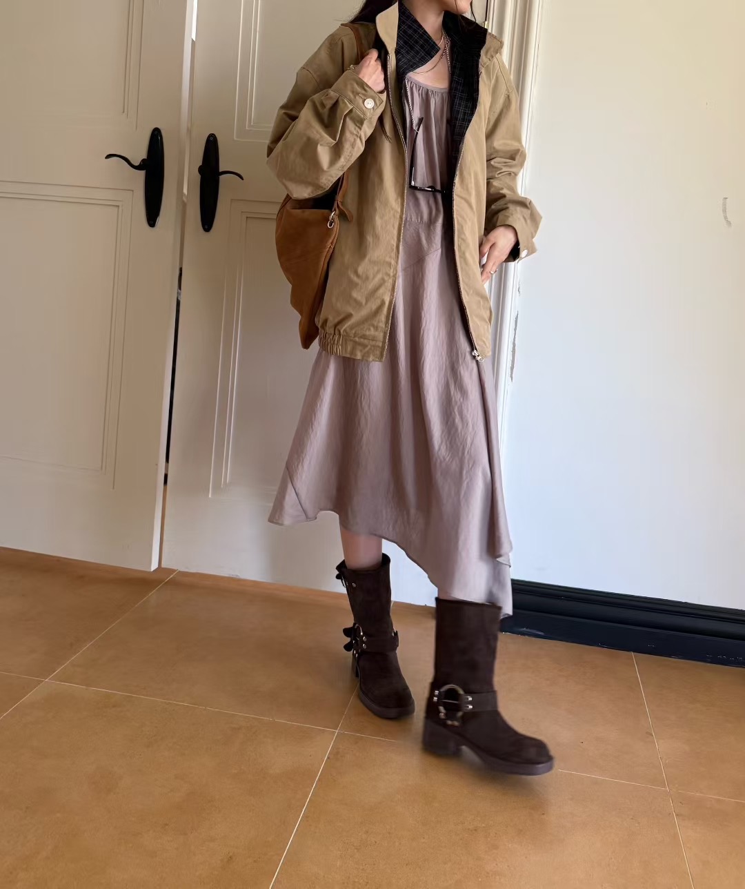 STANDING韓國代購㊣女士新款25秋冬人氣職業推薦時尚休閑夾克STANDING夾克