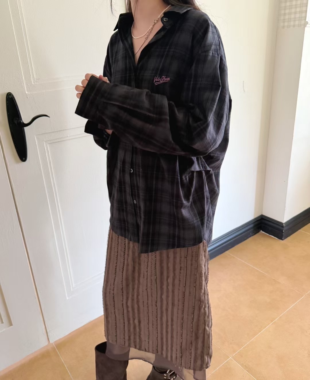 STANDING韓國直郵㊣女裝新款熱賣休閑推薦真品25秋冬襯衫蕾絲衫STANDING襯衫/蕾絲衫圖色3