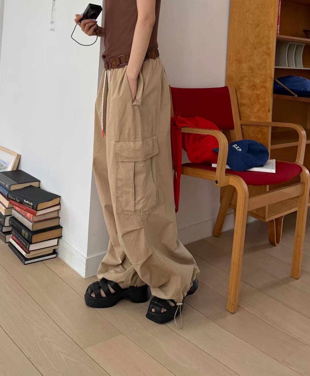 STANDING東大門㊣直郵女士新款熱賣25秋冬職業推薦休閑休閑褲STANDING休閑褲