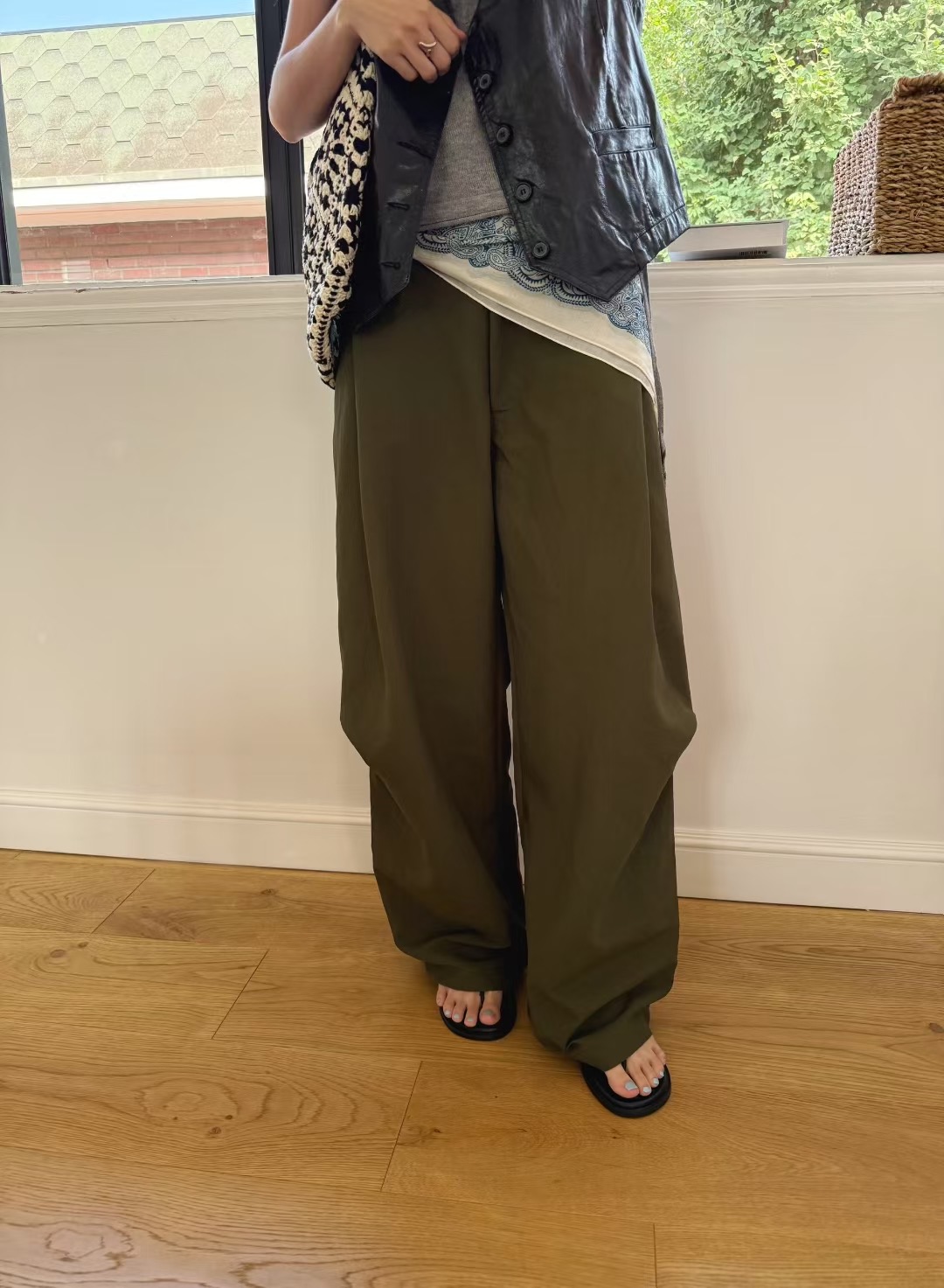 STANDING韓國直郵㊣女裝新品休閑真品時尚25秋冬熱賣休閑褲STANDING休閑褲圖色2