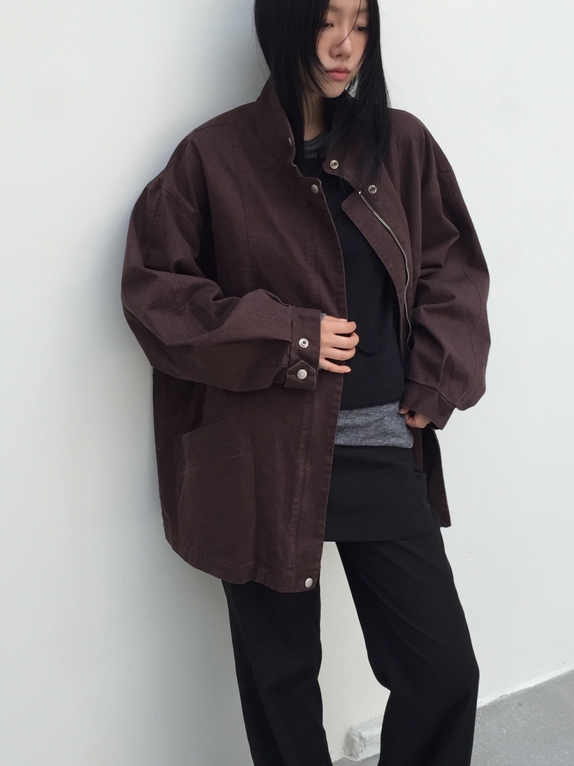LOVE MOMENT韓國代購㊣女裝新品休閑25秋冬職業時尚人氣夾克LOVE MOMENT夾克