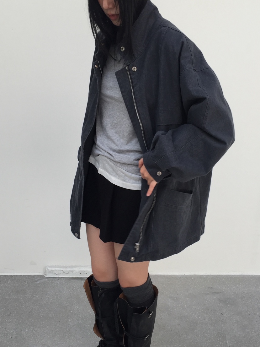 LOVE MOMENT韓國代購㊣女裝新品休閑25秋冬職業時尚人氣夾克LOVE MOMENT夾克