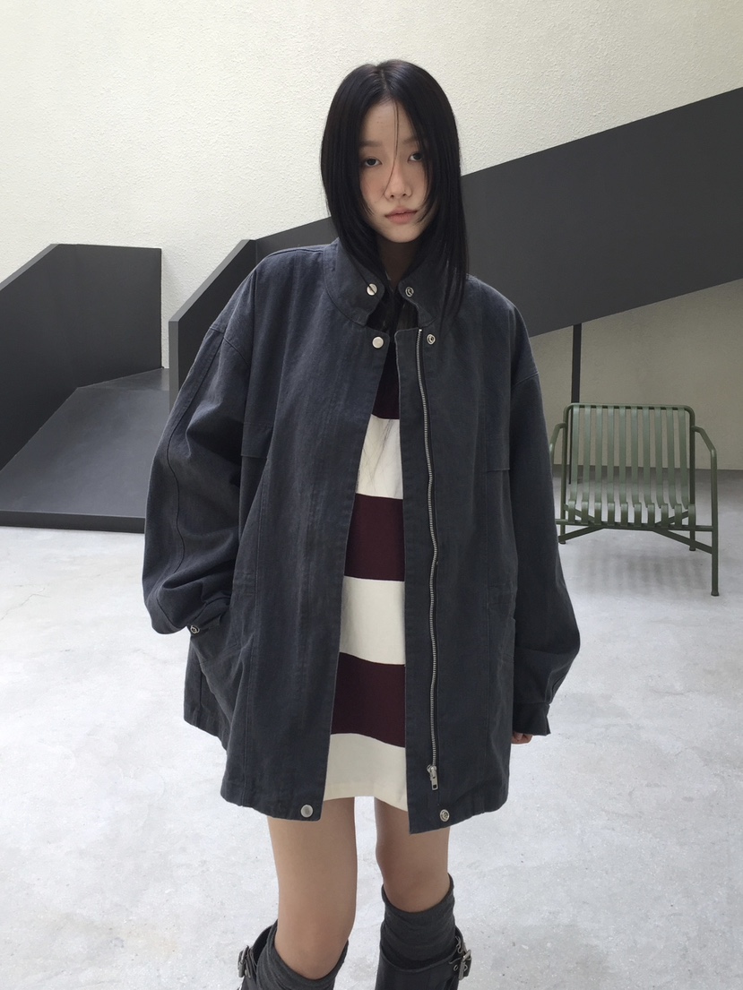 LOVE MOMENT韓國代購㊣女裝新品休閑25秋冬職業時尚人氣夾克LOVE MOMENT夾克