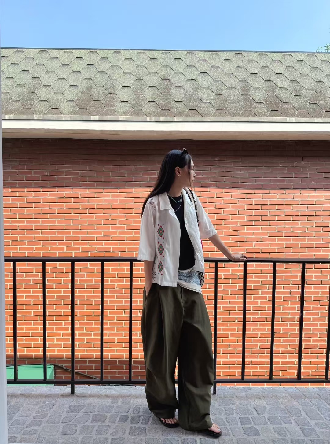 STANDING韓國代購㊣女士新款人氣熱賣時尚推薦職業襯衫蕾絲衫STANDING襯衫/蕾絲衫