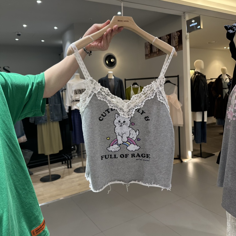 MINI UNNI韓國代購㊣女裝新款職業真品吊帶背心不含內搭緊身MINI UNNI吊帶/背心圖色1