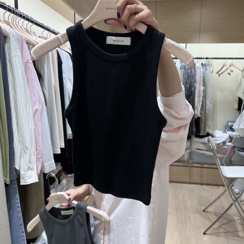 MEMOIRE東大門㊣直郵女士新品人氣休閑時尚真品25秋冬吊帶背心MEMOIRE吊帶/背心圖色2