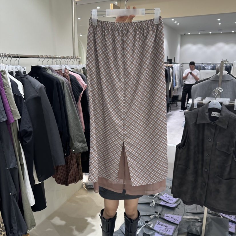 BENE韓國代購㊣女士新品職業人氣真品推薦時尚熱賣休閑長裙BENE長裙
