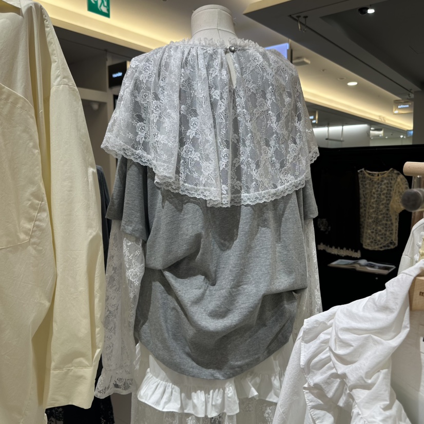 MINI UNNI東大門㊣實拍女士新品時尚長袖T恤不含配飾假兩件MINI UNNI長袖T恤