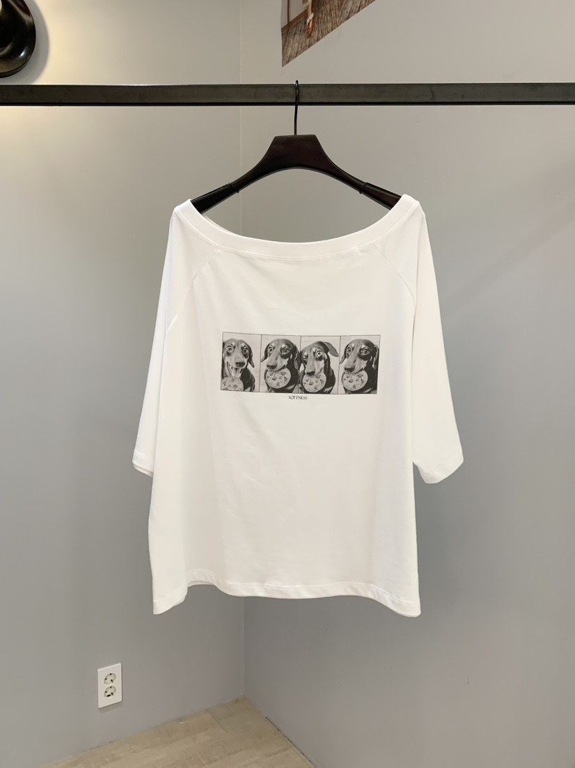 SOFTNESS韓國代購㊣女裝新品真品休閑時尚推薦職業熱賣25秋冬T恤Softness/CosmicT恤圖色1
