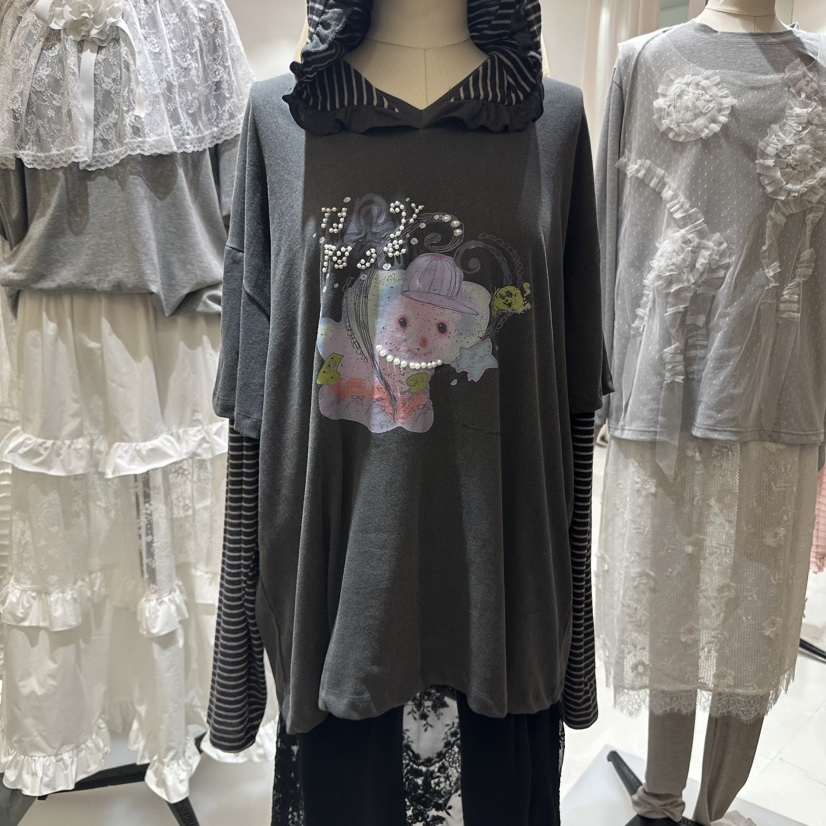 MINI UNNI東大門㊣代購女士新款推薦真品職業熱賣衛衣假兩件MINI UNNI衛衣圖色3