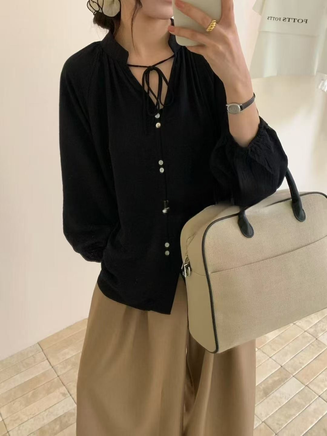 HIT東大門㊣直郵女裝新品休閑時尚人氣真品職業推薦襯衫蕾絲衫HIT襯衫/蕾絲衫
