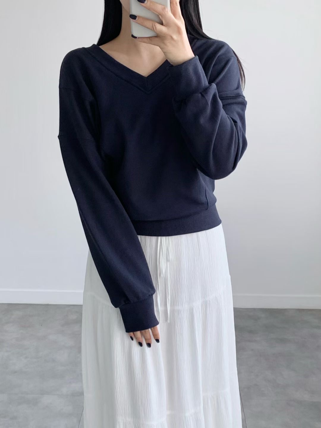 BRAND MARKET-브랜드마켓-T東大門㊣實拍女裝新品推薦衛衣V領BRAND MARKET-OT衛衣