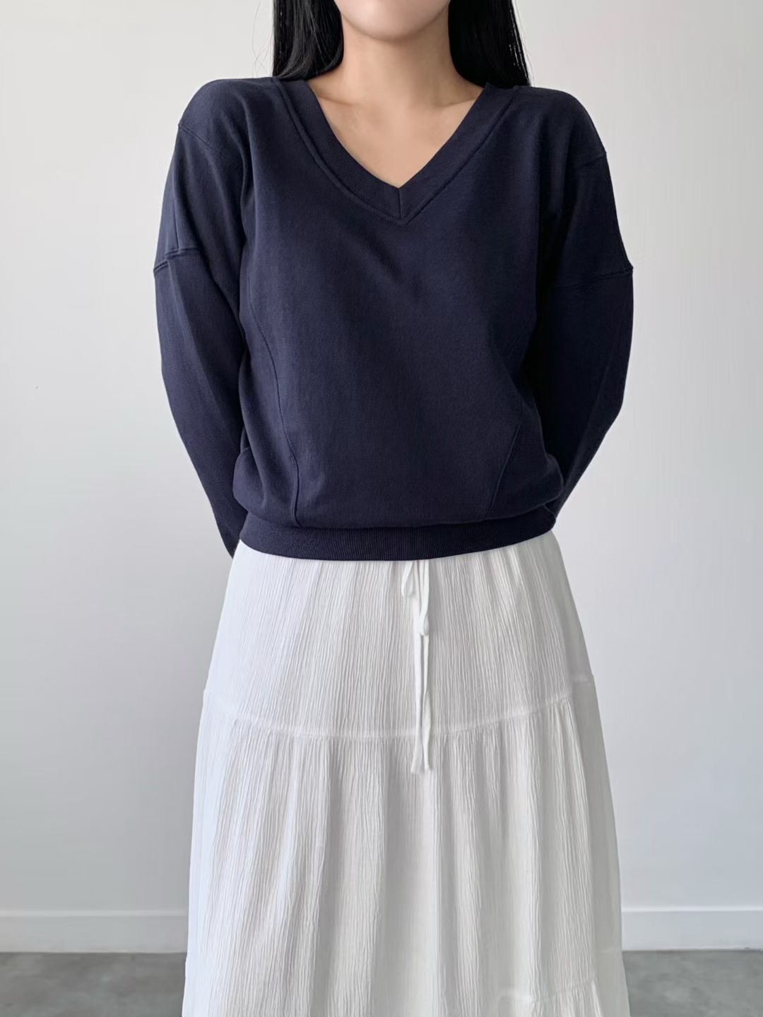 BRAND MARKET-브랜드마켓-T東大門㊣實拍女裝新品推薦衛衣V領BRAND MARKET-OT衛衣圖色3