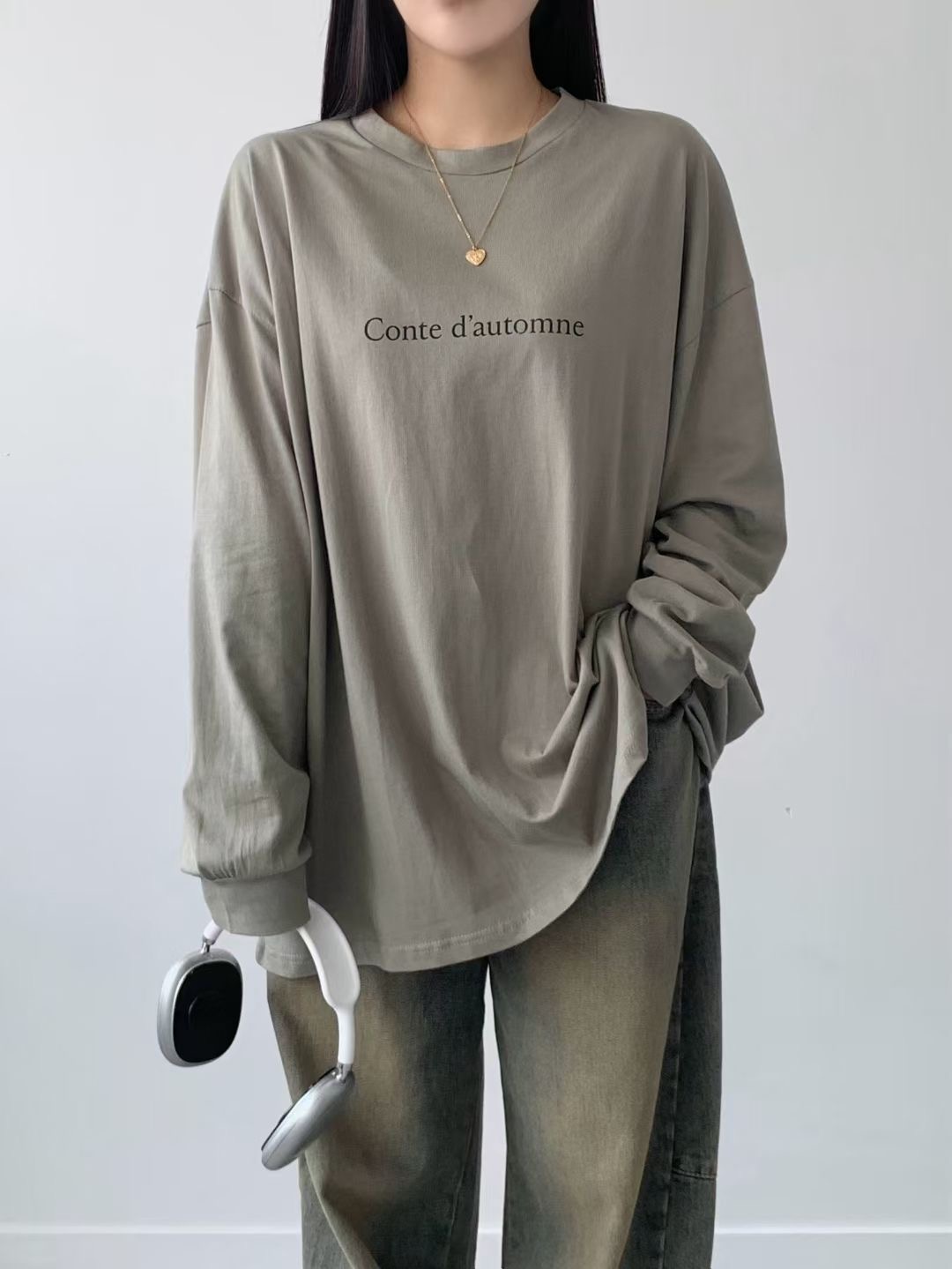 BRAND MARKET-브랜드마켓-T韓國代購㊣女士新款職業長袖T恤BRAND MARKET-OT長袖T恤圖色2