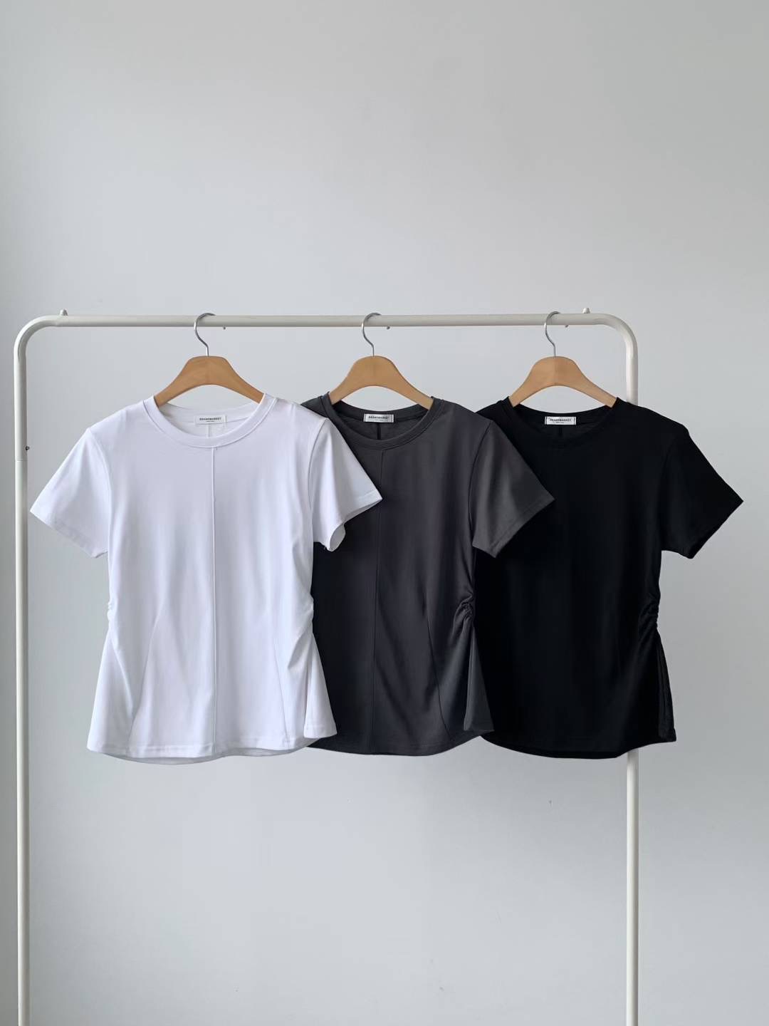 BRAND MARKET-브랜드마켓-T韓國直郵㊣女士新款熱賣T恤棉質BRAND MARKET-OTT恤圖色2左二色