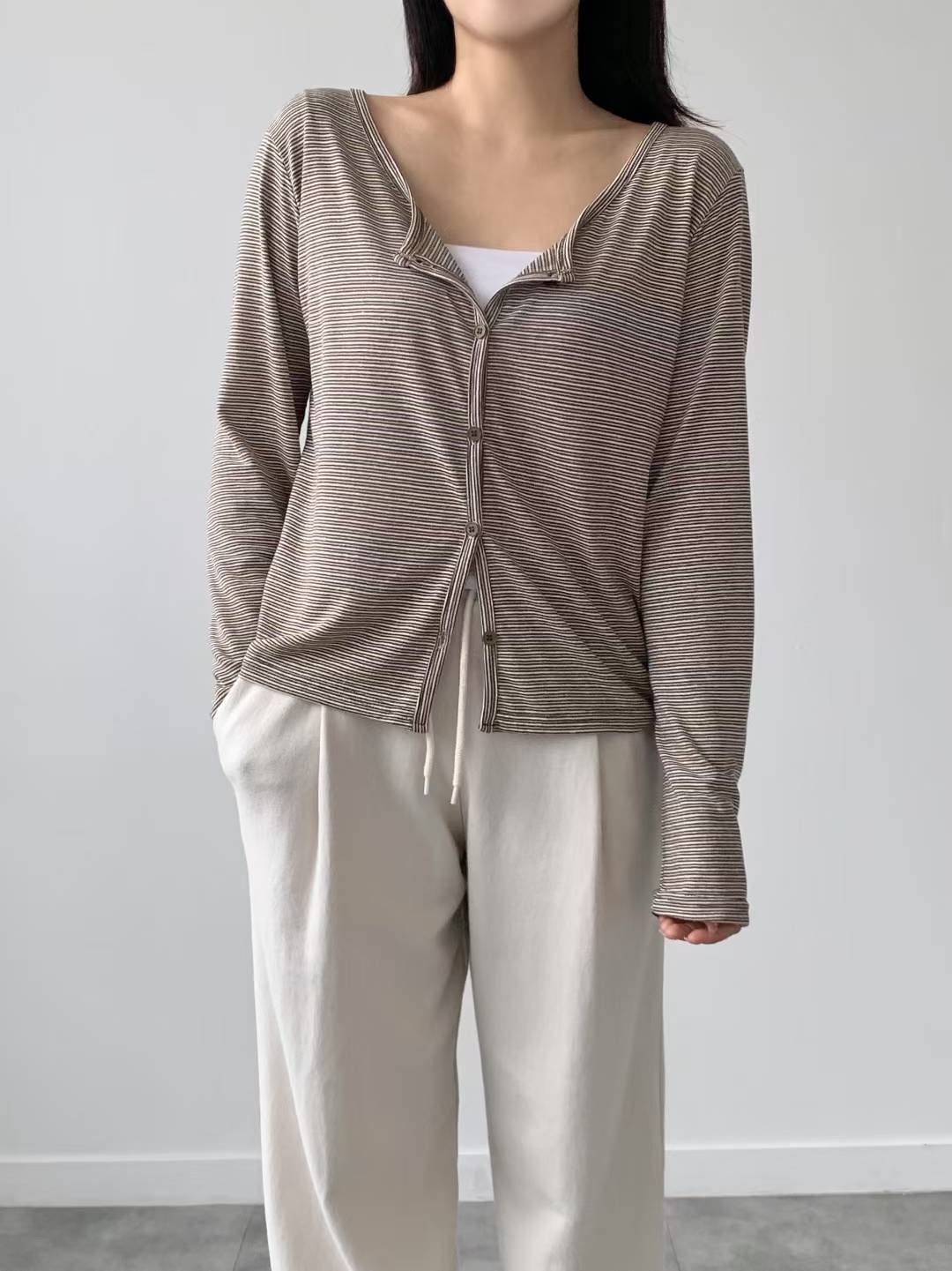 BRAND MARKET-브랜드마켓-T東大門㊣直郵女士新款25秋冬針織衫開衫BRAND MARKET-OT針織衫圖色2