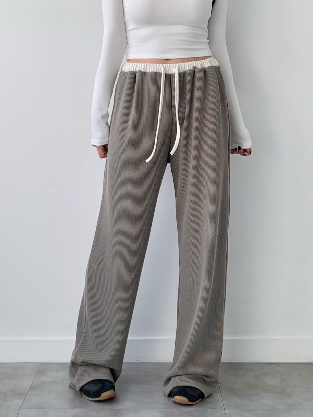 BRAND MARKET-브랜드마켓-T東大門㊣代購女士新款熱賣休閑褲BRAND MARKET-OT休閑褲圖色2
