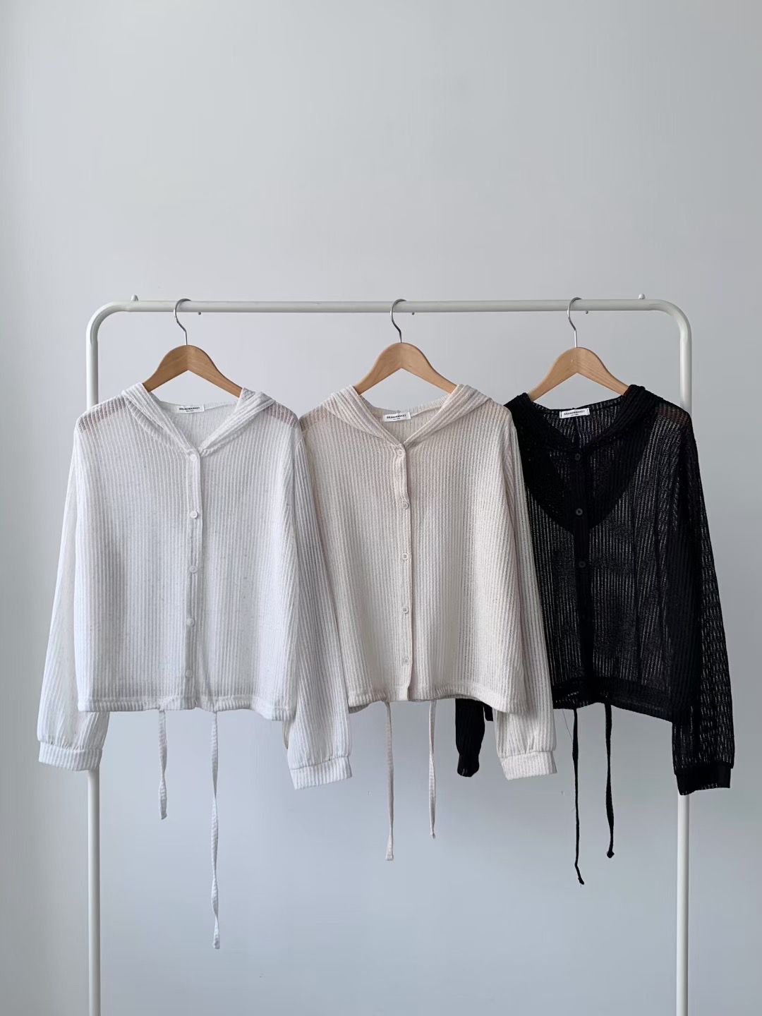 BRAND MARKET-브랜드마켓-T東大門㊣代購女裝新款推薦針織衫兜帽BRAND MARKET-OT針織衫圖色3左三色
