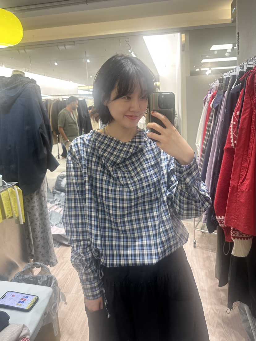 ARCHIVE-P東大門㊣代購女裝新款熱賣真品人氣襯衫蕾絲衫格紋ARCHIVE-P襯衫/蕾絲衫