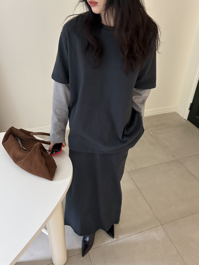 ME MO韓國直郵㊣女士新品休閑推薦時尚真品25秋冬熱賣長袖T恤ME MO長袖T恤