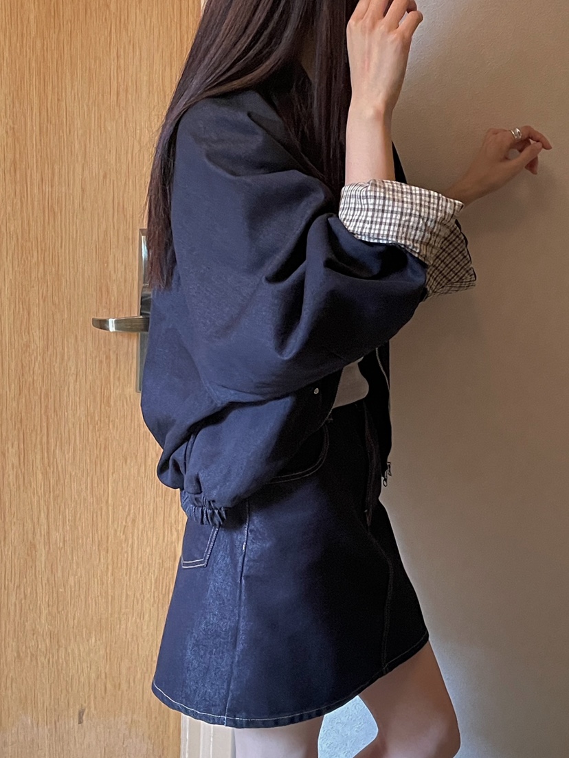 ONDO-P東大門㊣直郵女士新款熱賣人氣休閑真品25秋冬夾克格紋ONDO-P夾克