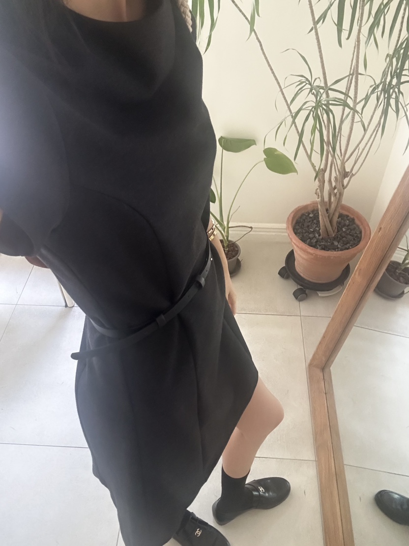 ME MO韓國直郵㊣女裝新品休閑時尚人氣連衣裙不含腰帶羊毛ME MO連衣裙