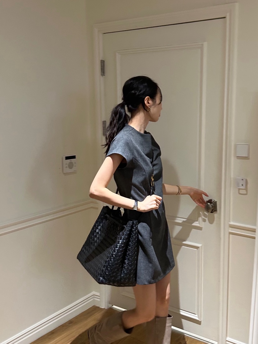 ME MO韓國直郵㊣女裝新品休閑時尚人氣連衣裙不含腰帶羊毛ME MO連衣裙