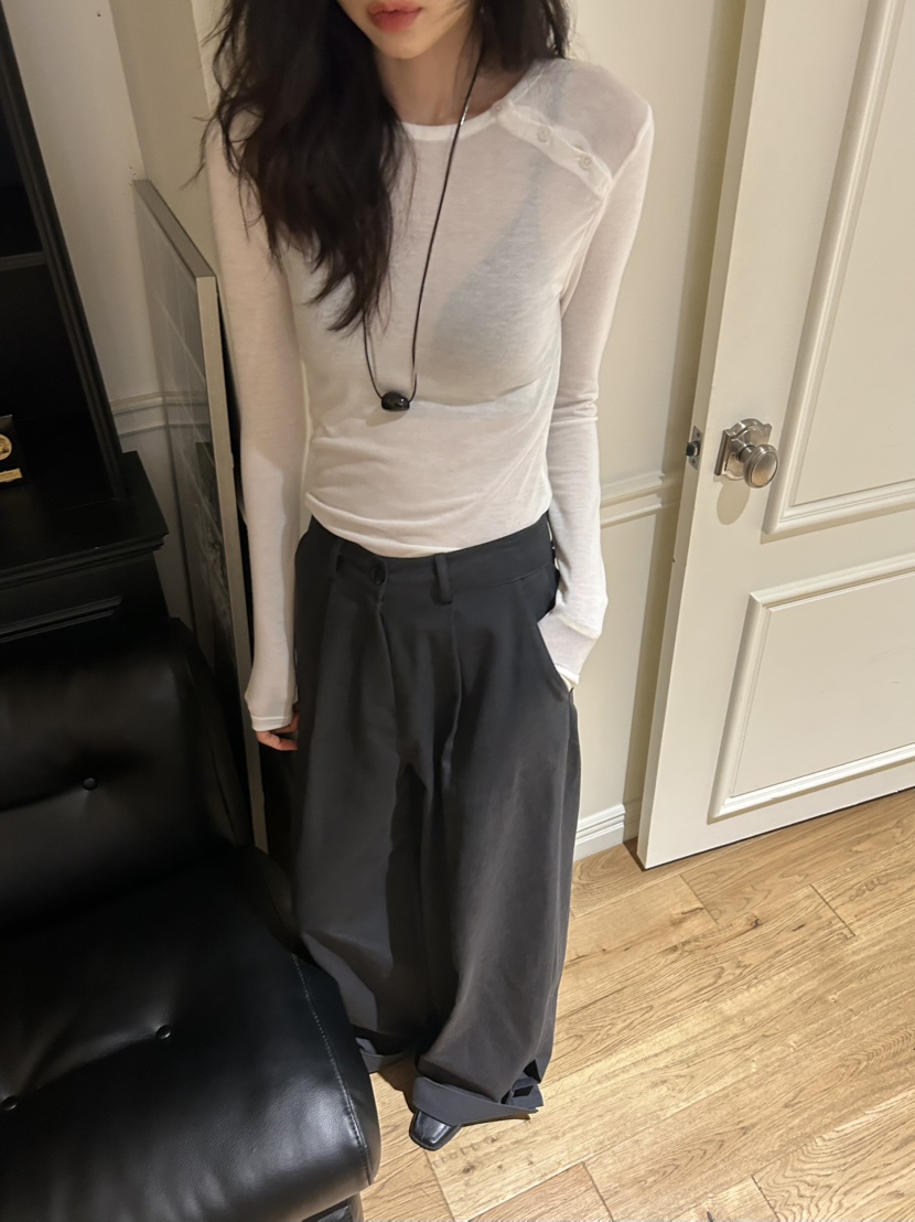 ME MO東大門㊣直郵女裝新款真品推薦熱賣職業人氣時尚休閑褲ME MO休閑褲