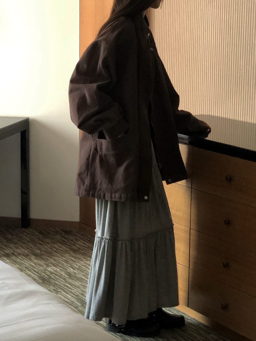 ONDO-P韓國代購㊣女裝新品休閑熱賣真品人氣25秋冬職業長裙ONDO-P長裙