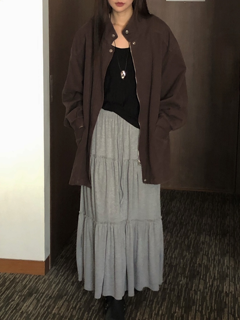 ONDO-P韓國代購㊣女裝新品休閑熱賣真品人氣25秋冬職業長裙ONDO-P長裙
