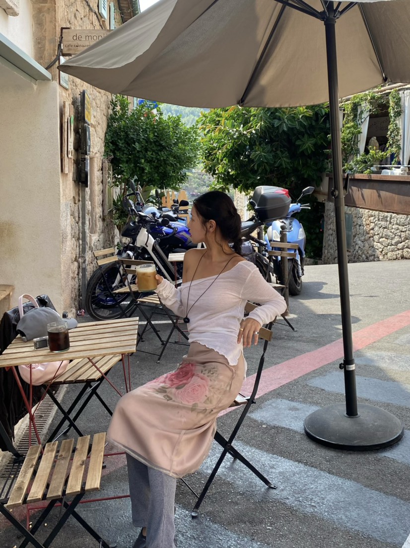 OUPPT東大門㊣實拍女裝新款真品時尚推薦熱賣25秋冬長裙歐根紗OUPPT長裙