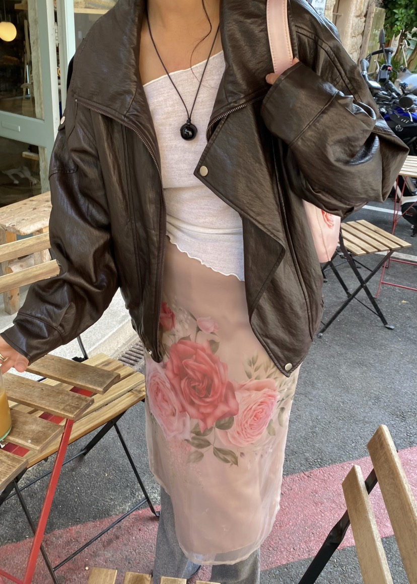 OUPPT東大門㊣實拍女裝新款真品時尚推薦熱賣25秋冬長裙歐根紗OUPPT長裙
