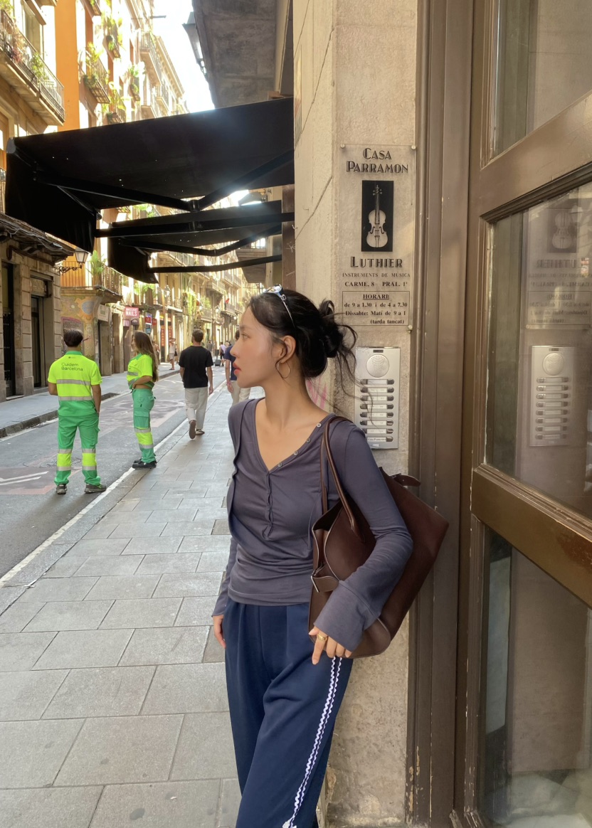 OUPPT東大門㊣代購女士新款推薦熱賣25秋冬時尚休閑長袖T恤OUPPT長袖T恤