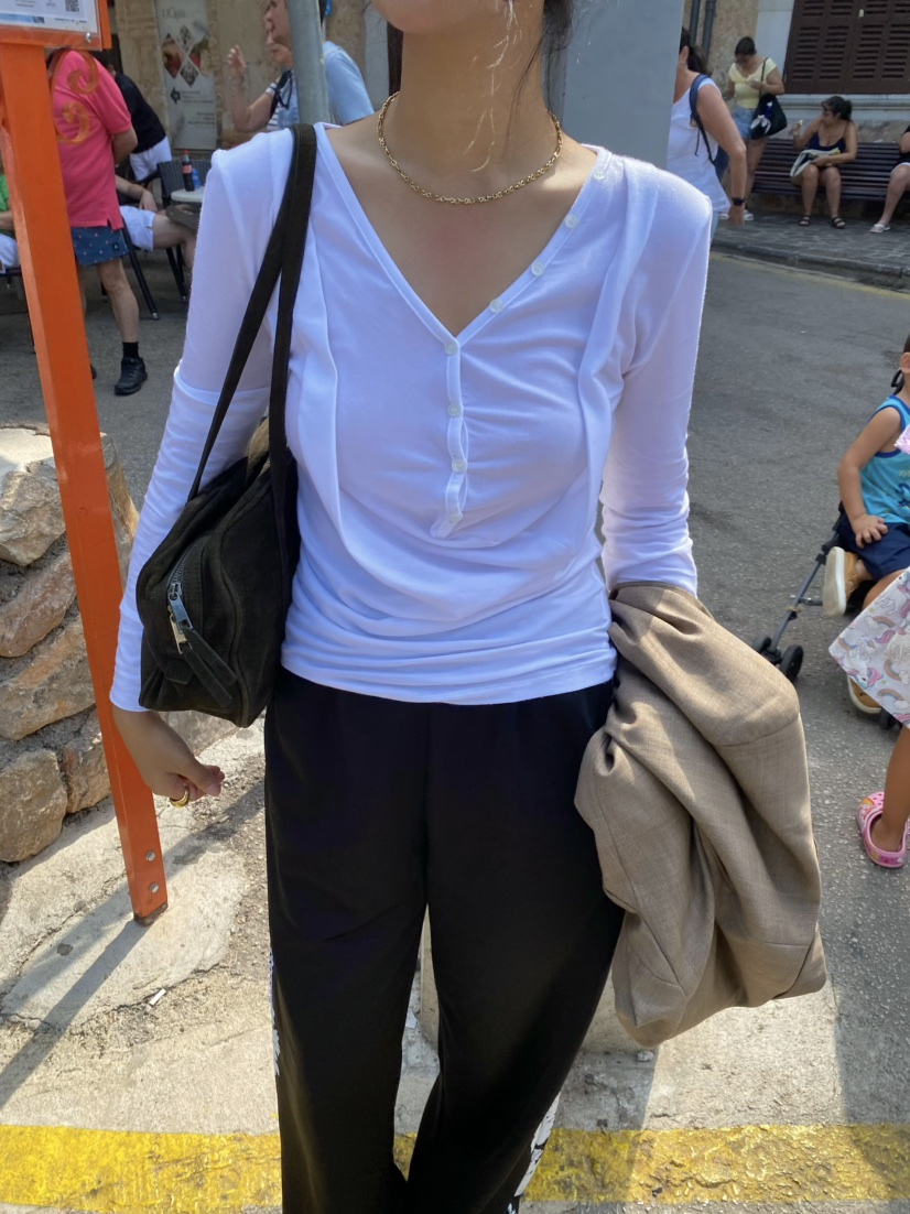 OUPPT東大門㊣代購女士新款推薦熱賣25秋冬時尚休閑長袖T恤OUPPT長袖T恤圖色2