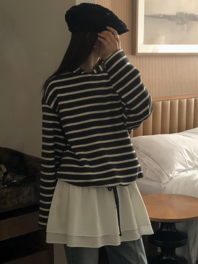 ONDO-P韓國直郵㊣女士新款真品推薦人氣職業熱賣衛衣連帽衫ONDO-P衛衣圖色2