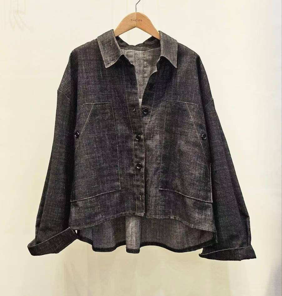 THE IN-더인-T韓國代購㊣女士新品休閑人氣25秋冬襯衫蕾絲衫THE IN襯衫/蕾絲衫圖色2
