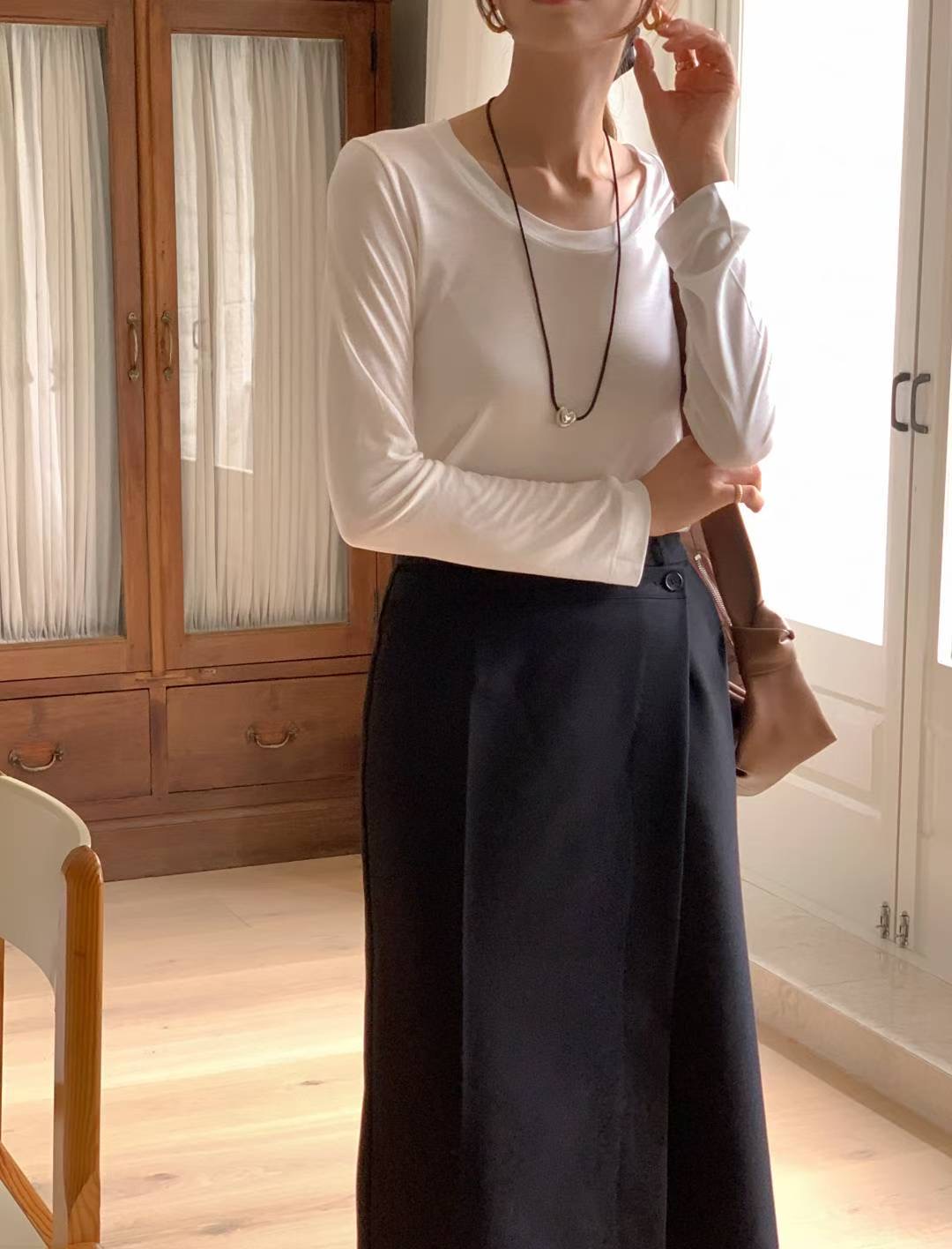 TONEOF/ARRICCHISI東大門㊣實拍女士新品真品職業人氣長袖T恤OHEN長袖T恤