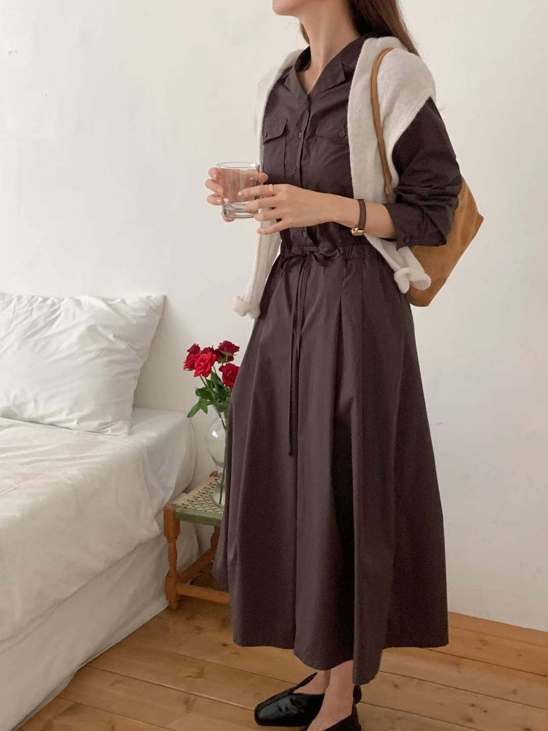 TONEOF/ARRICCHISI韓國代購㊣女裝新品職業人氣熱賣連衣裙OHEN連衣裙圖色2