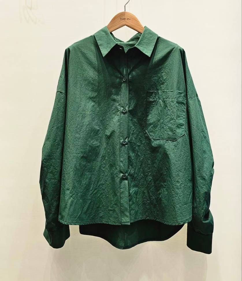 THE IN-더인-T韓國直郵㊣女士新品休閑推薦25秋冬襯衫蕾絲衫THE IN襯衫/蕾絲衫