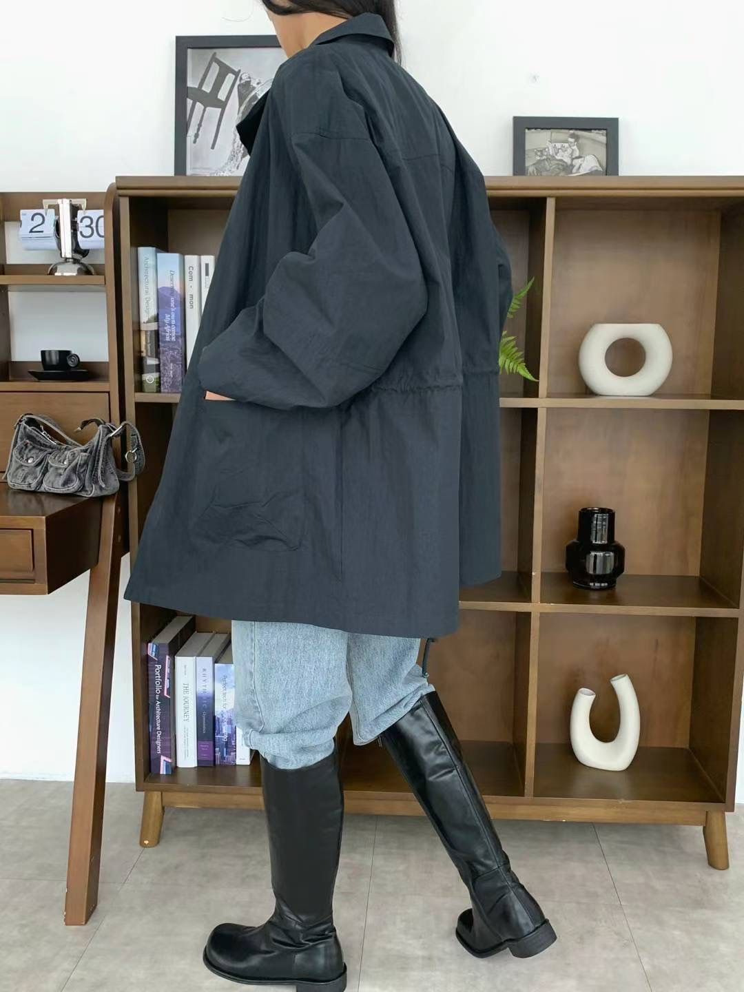 THEMAIN東大門㊣代購女裝新品休閑真品推薦人氣25秋冬熱賣夾克THEMAIN夾克