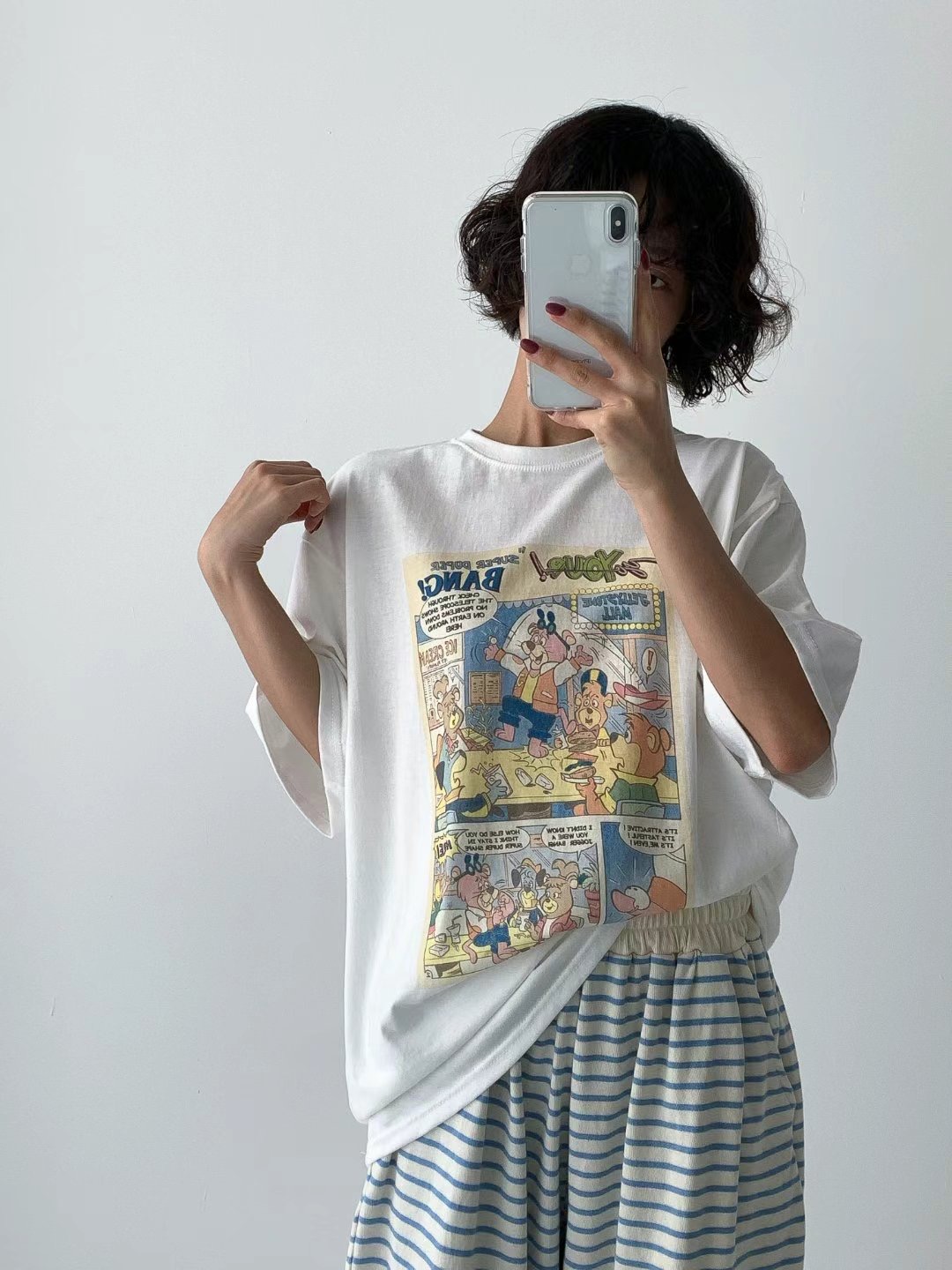 P.SHOP韓國直郵㊣女士新品熱賣25秋冬職業休閑推薦時尚T恤P.SHOPT恤
