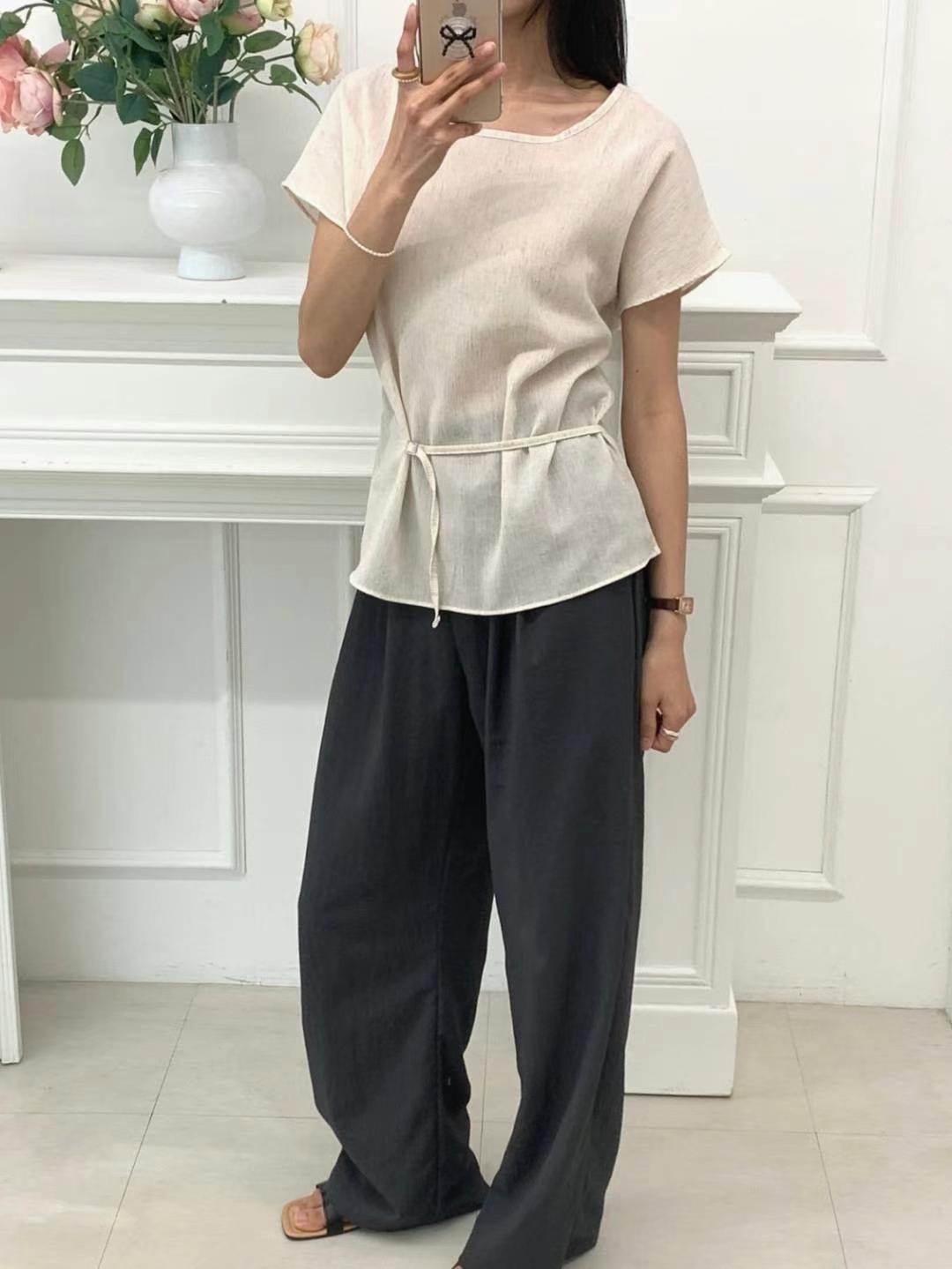 THEMAIN韓國代購㊣女士新品熱賣時尚推薦真品職業25秋冬休閑褲THEMAIN休閑褲圖色2