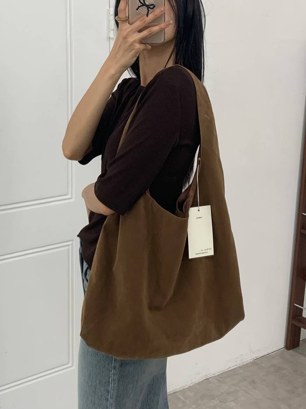 THEMAIN韓國直郵㊣女裝新款25秋冬人氣推薦熱賣時尚單肩斜跨包THEMAIN單肩/斜跨包圖色2