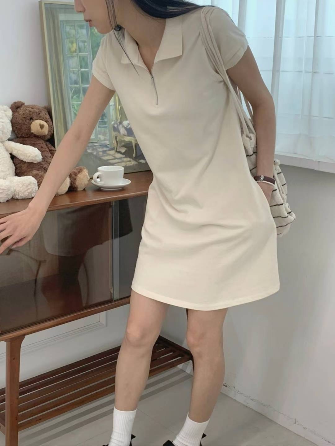 THEMAIN韓國代購㊣女裝新款真品職業時尚休閑25秋冬熱賣連衣裙THEMAIN連衣裙