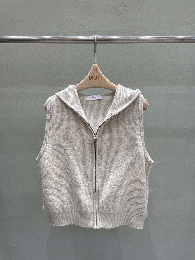 THE MUI東大門㊣代購女裝新品休閑推薦人氣熱賣25秋冬馬甲兜帽THE MUI馬甲