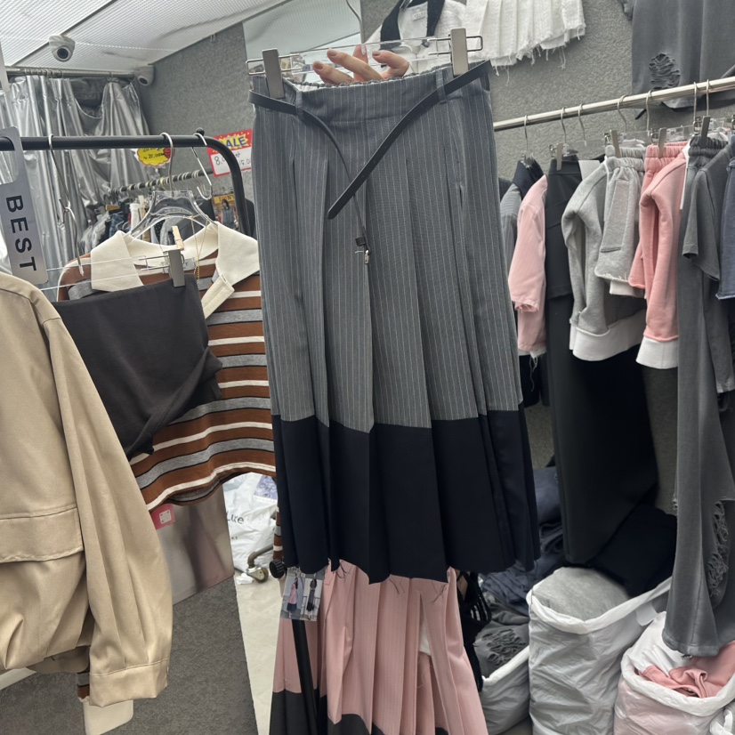 EXIT韓國直郵㊣女士新款25秋冬休閑時尚推薦真品長裙不含腰帶EXIT長裙圖色2